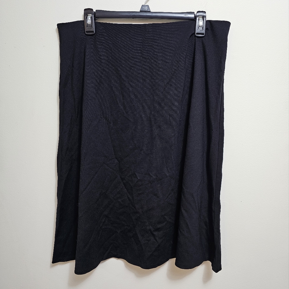 LOFT Black Pencil‎ Skirt Knee-Length Work Size Large